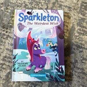Scholastic Sparkleton The Weirdest Wish Book - Purple and Blue